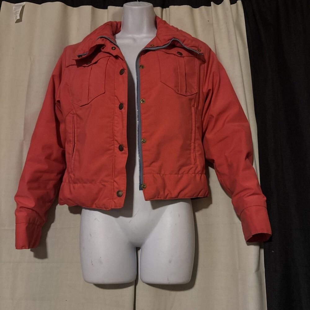 Vintage 90s 1st Down Goose Jacket Salt Lake City Size Medium Zip & Button